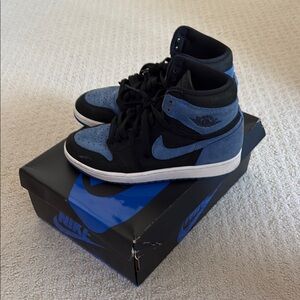 Jordan High-Top Sneakers - Black and Blue